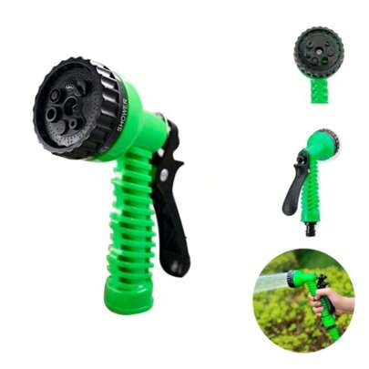 Esguicho Mangueira com 7 Jatos para Mangueiras Verde Com Preto Para Utilizar Como Quiser Startools