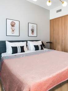 Edredón Colcha Matrimonial Con Brief, Orilla Recta 2.00x2.30 - Rosa Pálido - Ver 2