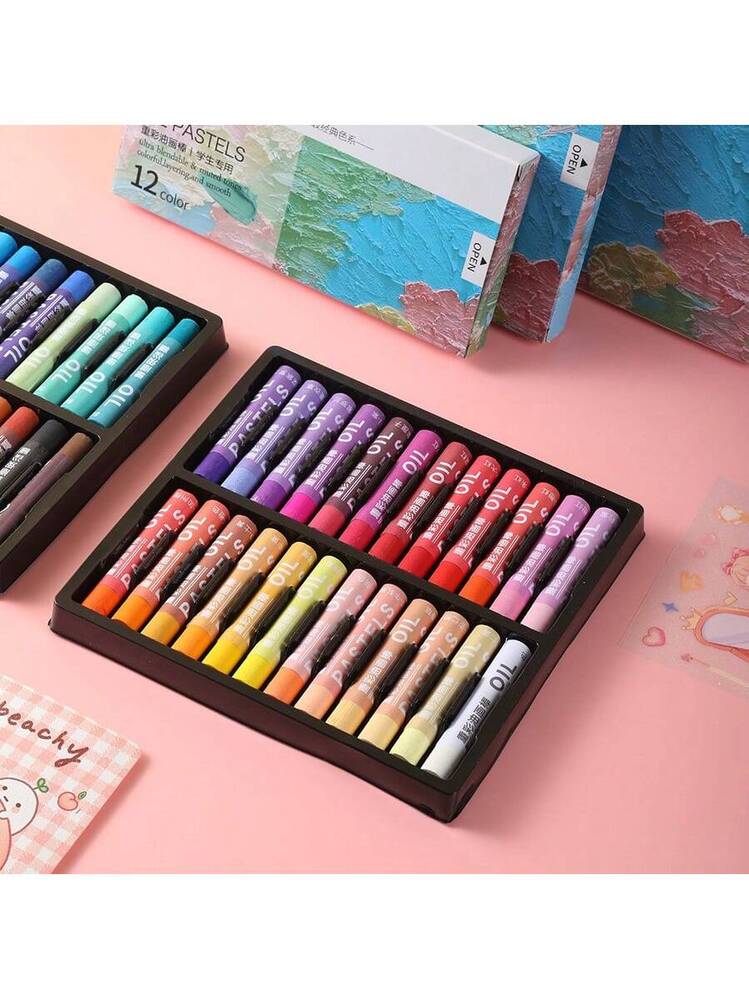 12 カラー 初心者の方へ オイルパステル | SHEIN JAPAN