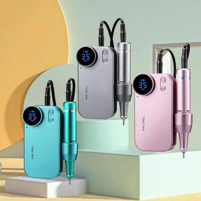 duofu 便攜式充電式電動指甲磨光機,35000rpm指甲銼頭指甲鑽筆修甲機組,10小時長電池續航,專業指甲彩繪與剪除表皮機組,趾甲磨光器指甲拋光設備,指甲用電器修甲美容套件配件,藝術指甲工具,適用於亞克力指甲沙龍和家庭使用