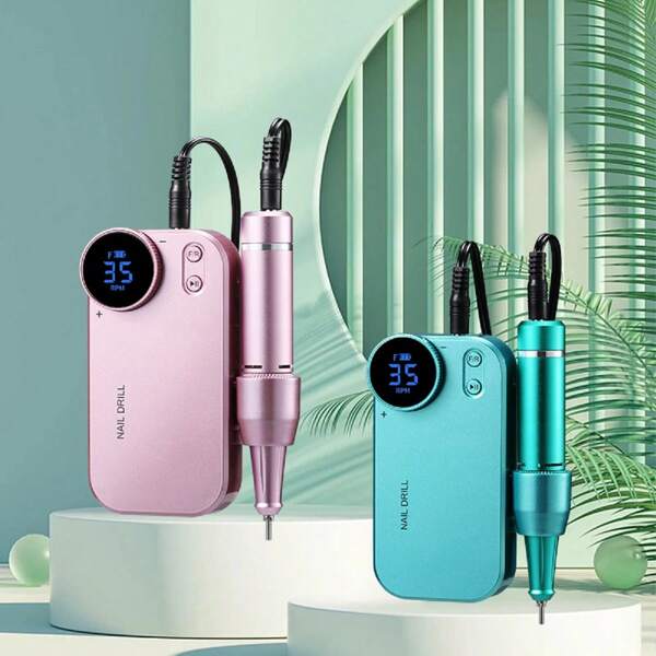 duofu Portable Electric Nail Grinder, Rechargeable 35000RPM Nail File Nail Drill Pen Manicure Machine Kit With 10 Hours Long Battery Life, Professional Nail Art Polish & Cuticle Remover Machine Set, Toenail Grinder Nail Polishing Equipment Nails Appliance Manicure Pedicure Kit Accessory Nail Art Tool For Acrylic Nail Salon & Home Use