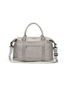 運動旅行手提袋大型健身手提袋適用於兒童,帶拉鍊的行李袋手提袋,便攜式防水旅行袋通宵袋青少年週末手提袋適用於學校練習或通宵旅遊