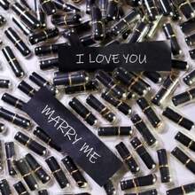 微型訊息捲軸膠囊、情人節情書膠囊、表情符號膠囊、diy 手機殼配件、髮夾、耳環 - 送給男朋友、女朋友和家人的婚禮、生日和情人節的完美禮物