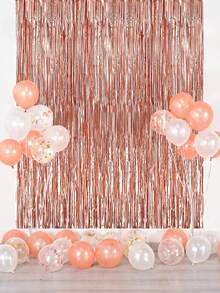 2入組(1m*2m)派對裝飾背景簾,玫瑰金流蘇簾,雨簾,派對裝飾