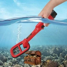 Tc-120 Handheld Underwater Metal Detector Pulse Induction Pinpointer Waterproof Scuba Diving Treasure Finder - Red - View 4