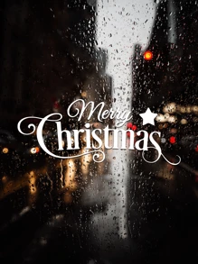 RandySticker Giáng sinh Trắng Hình dán Cửa sổ Ly Đề can Nhà  Trang trí Bức tranh - trắng - Xem 4