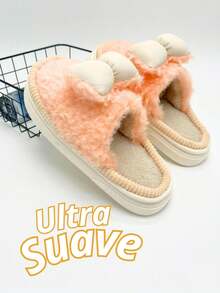 Women's House Slippers, Bow-Shaped Sandals, Comfortable And Soft, Perfect For Resting At Home And Relaxing, Lightweight, Practical, Non-Slip And Easy To Clean - 杏色 - 查看 4