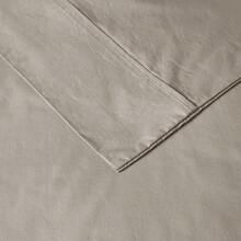 200 Thread Count Relaxed Percale Sheet Set - Màu Khaki - Xem 5