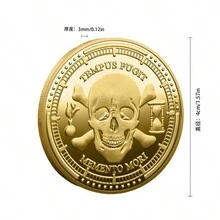 1 枚生命之樹紀念幣/流浪者紀念章,3d 金銀浮雕,銅銀電鍍工藝裝飾,個性化創意 - 彩色 - 查看 5