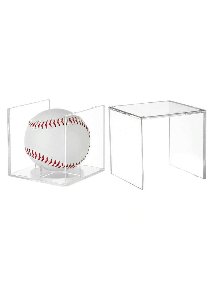 Vetrina Per Palline Da Baseball - Cubo In Acrilico Protetto Dai Raggi Uv, Scatola Trasparente Per Esporre La Pallina Da Baseball , Custodia Per Proteggere Le Palline Con Firma - Adatta Per