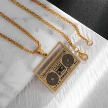 女士個性化精緻時尚酷無線電項鍊吊墜、禮物