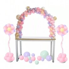 Arco Para Mesa Globos Portatil Decoracion Fiesta Eventos Adornos XV Años Decoracion Arreglo Mesas de dulces Cumpleaños - Blanco - Ver 1