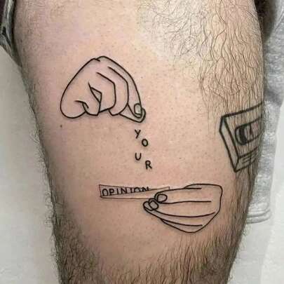 1 件可水洗临时纹身贴纸，PVC 材质，欧美风格简约图案，防汗，适合时尚达人日常使用