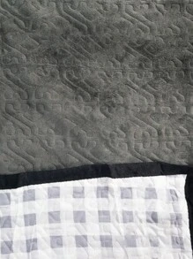 Double Bedspread Quilt With Brief, Straight Edge 2.00x2.30 - Grey - View 5
