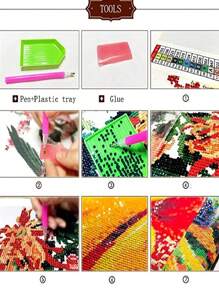 牛讀報紙 - diy 鑽石畫套件 - 成人圓形鑽石畫，適合家居裝飾、牆壁裝飾和創意禮品，DIY 工藝品 1 件