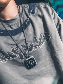 1pc Unisex Watch Band Strap Fits 38/40/41/44/45/49/42/46mm For Apple Watch S11/SE3/Ultra3/Ultra/SE/SE2/10/9/8/7/6/5/4/3/2/1 - Silver - View 2