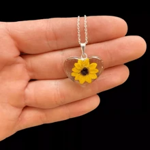 Collar Girasol Anillos Compromiso Promesa Joyeria
