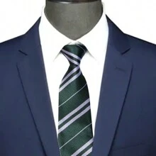 1 Cà Vạt Cổ Điển Lấy Cảm Hứng Từ Trường Học Họa Tiết Sọc chéo, Cosplay Phụ Kiện Cho Áo Choàng Của Harry, Thích Hợp Cho Trang Phục, Phù Hợp Với Công Việc - màu xanh lá - Xem 4