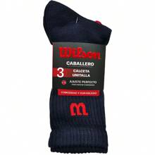 Calceta Wilson de Caballero 6 Pares - Azul Marino - Ver 1