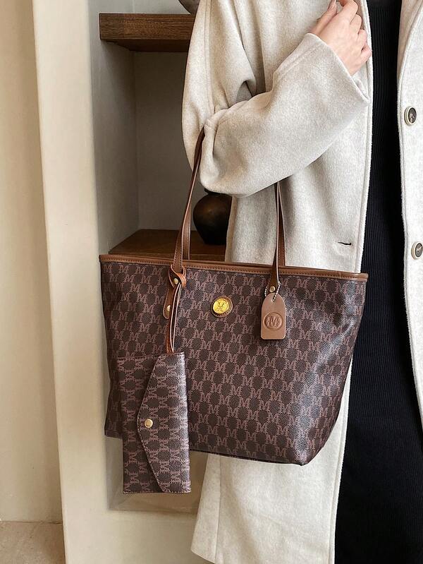 1pc Bags, Handbags, High-Quality Bags, 2024 New Fashion Versatile Luxury Handbags, Shoulder Bags, Large-Capacity Office Shoulder Bags, Suitable For, Giving Gifts To Girlfriends, Shopping, Dating, Traveling And Playing, Work And Other Scenes.