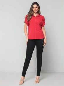 Women Blouses - Đỏ - Xem 3