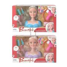 Cabeza para maquillar y peinar Juguete Para Niña - Rosa - Ver 3