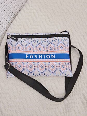 yesen 1 件歐式花卉圖案時尚斜挎單肩包小方包,適合女士日常通勤