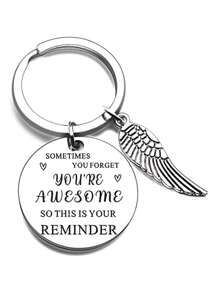 1入搞笑教師感謝禮物鑰匙扣,感謝珠寶鑰匙鍊,您將永遠是我的最愛老師鑰匙扣,辭職禮物給助教 - 銀色 - 查看 1