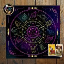 1片桌布,附有12星座占卜圖案,包含占卜、遊戲、巫術、解命、占星、通靈板等多種功能,用於學生宿舍、派對、家居裝飾等 - S - 查看 4
