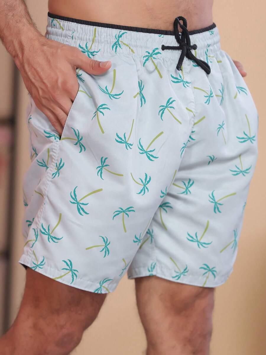 Men Beach Shorts - Gris - Ver 1