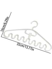 3pcs Multi-functional Wave Shaped Clothes Hanger For Underwear & Straps Storage - Purple - View 2