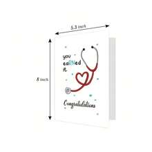 1 cái Dễ thương Y tá Tốt nghiệp Thẻ Món quà , Đáng yêu Tốt nghiệp Thiệp mừng , Thẻ Qủa tặng Đối với Mới Y tá - Nhiều màu - Xem 3