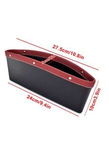 1 Pieza Caja De Almacenamiento Para Espacio De Asiento De Coche - Burdeos - Ver 3