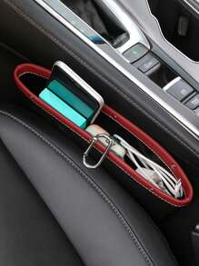 1 Pieza Caja De Almacenamiento Para Espacio De Asiento De Coche - Burdeos - Ver 1