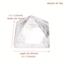 1pc Natural Crystal Clear Quartz Pyramid Quartz Healing Stones Chakra Reiki Crystal Point Tower Home Decor Meditation Ore Minerals