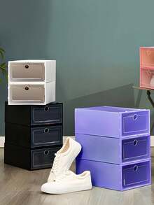 Cajas de Almacenaje Apilables Para Calzado. 3 Y 5 Organizadores y Cuidado de Tus Zapatos - Multicolor - Ver 2