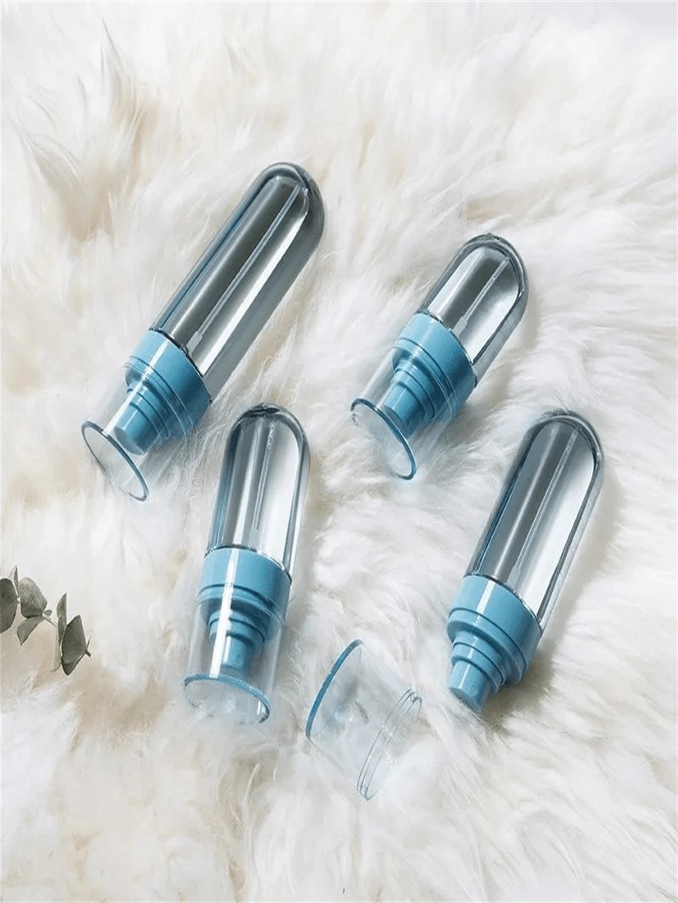 Portable Upside Down Spray Bottle With Fine Mist Sprayer, Makeup Water Refillable Container For Disinfection - Baby Blue - View 1