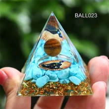1pc, Natural Crystal, Pyramid Healing Crystal, Energy Reiki Chakra Meditation, Lucky Gather Wealth Stone, Room Decor, Home Decor, Table Decor, Holiday Decor