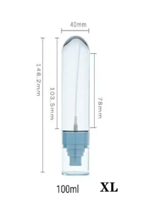 Portable Upside Down Spray Bottle With Fine Mist Sprayer, Makeup Water Refillable Container For Disinfection - Baby Blue - View 7