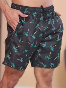 Men Beach Shorts - Negro - Ver 1