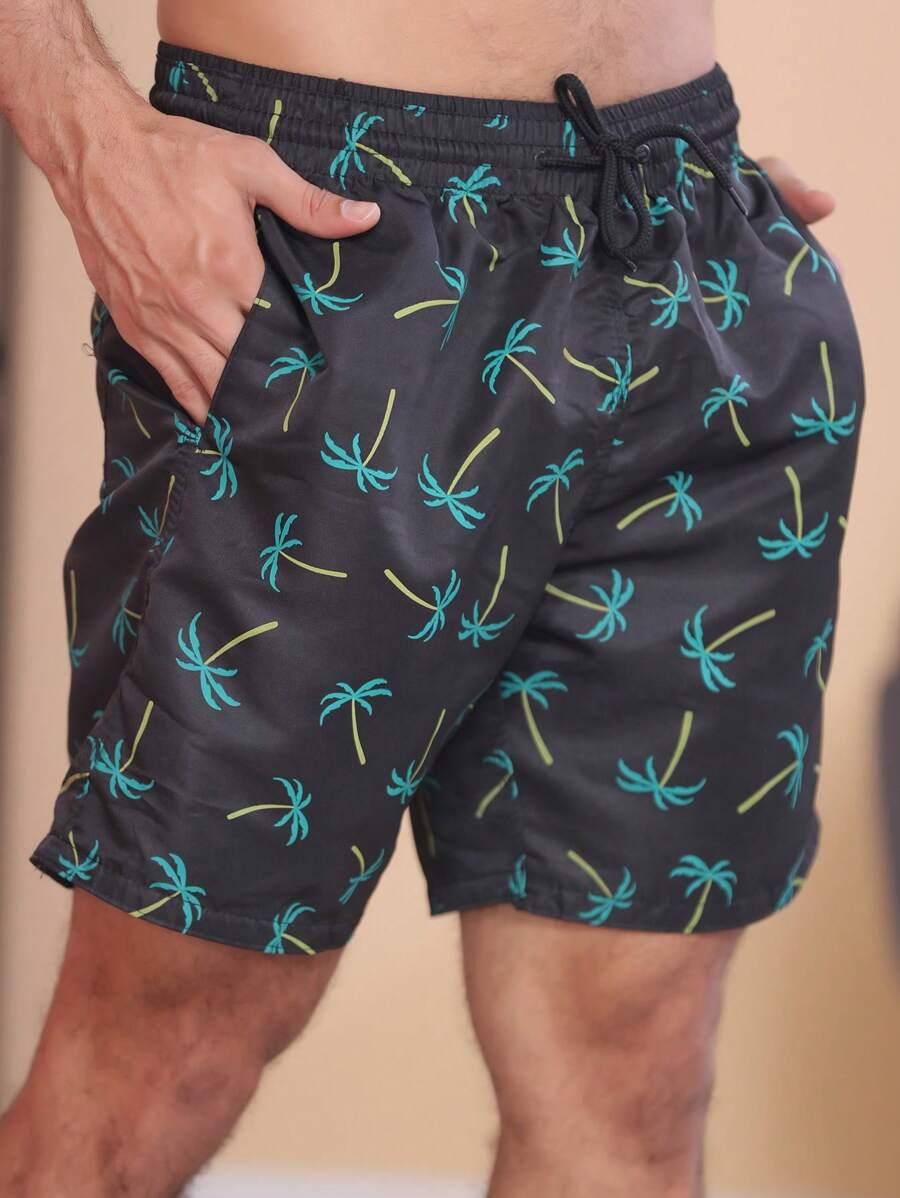 Men Beach Shorts - Negro - Ver 1