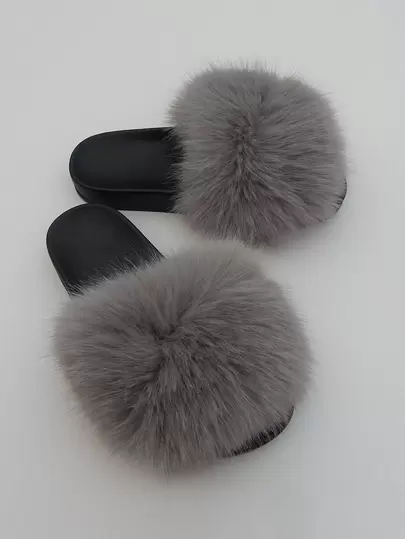 Kvinnors Inomhus Skridssäker Ytterkläder Enkel Och Bekvämt Mjuksula Lång Hår Mopp