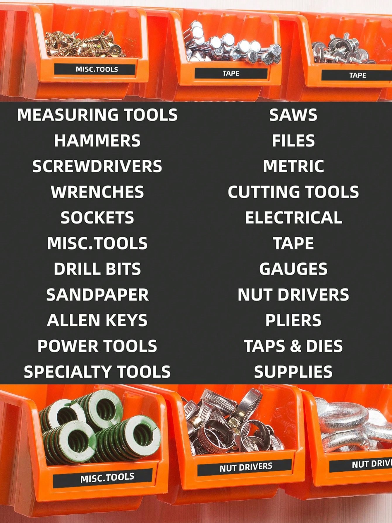 22 Sheets/set Toolbox Organization Sticker, Label, Reminder, Prompt ...