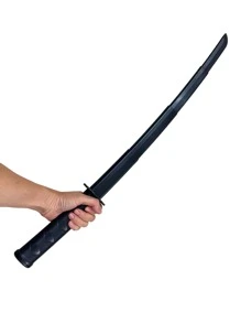 1 Máy Tính Trọng Lực Mịn Màng Nhỏ Có Thể Mở Rộng Thanh Kiếm Samurai Chống Đỡ Cho Halloween Cosplay, Nhập Vai, Trò Chơi Khăm, Đồ Chơi, Tiệc, Thể Hiện, Trang Trí - màu đen - Xem 2