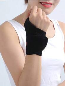 2pcs Self-heating Wrist Protector - Black - View 2
