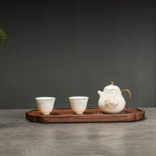 Wooden Tea Tray Tea Set Tray 1 Piece - Coffee Brown - View 9