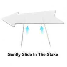 Party Supplies Logo Directional Road Signs - White - View 4