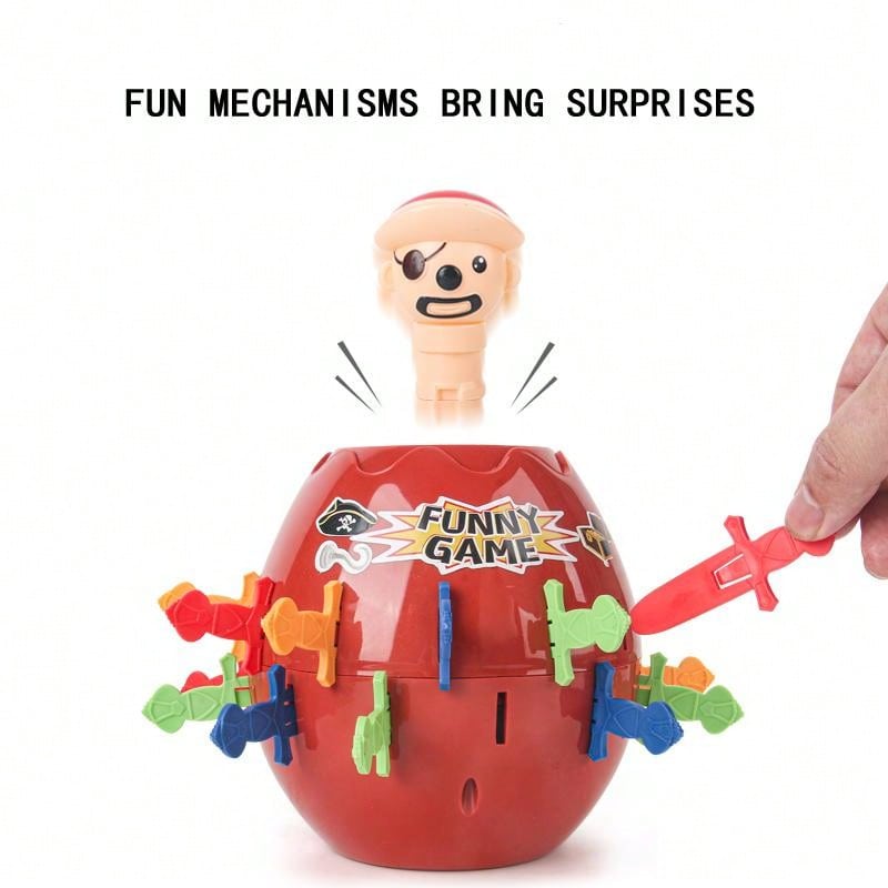 Pirate Barrel Prank Toy Money Bank Large Pirate Barrel Novelty Game Barrel Stabbed With Sword