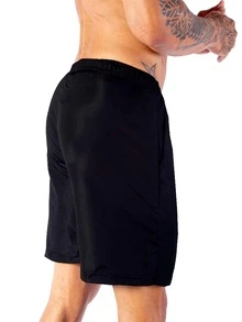 Men Shorts - 藍色 - 查看 5