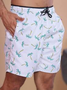 Men Beach Shorts - Blanco - Ver 1